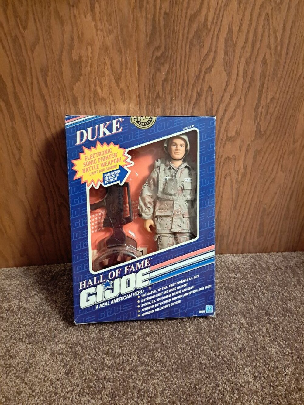 Vintage NIB 1991 Hasbro G.I. Joe Hall of Fame Duke 12-inch action figure